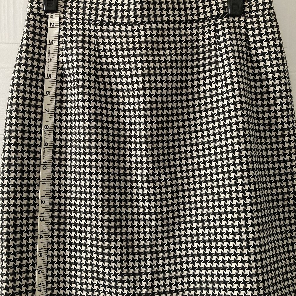 Black & White Herringbone Skirt
